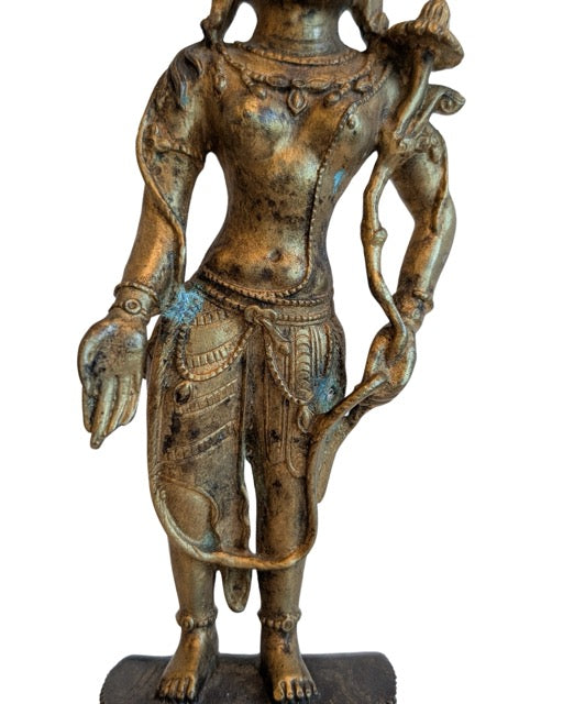 Tibetaans Avalokiteshvara bodhisattva beeld gegoten in brons