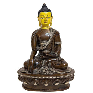 Tibetaans bronzen Medicijn Boeddha Bhaisajyaguru