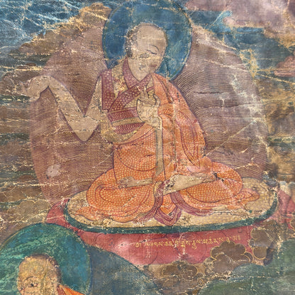 15e-eeuwse Tibetaanse Sakya lineage-thangka met Nairātmyā – opname 6