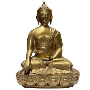 Tibetaanse Vuurvergulde Bronzen Boeddha – 18e–Vroege 19e Eeuw – Lot 424