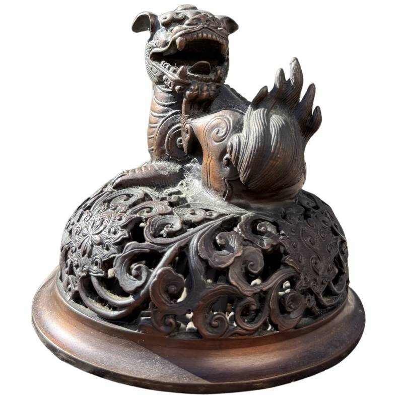 Traditionele Chinese bronzen wierookbrander
