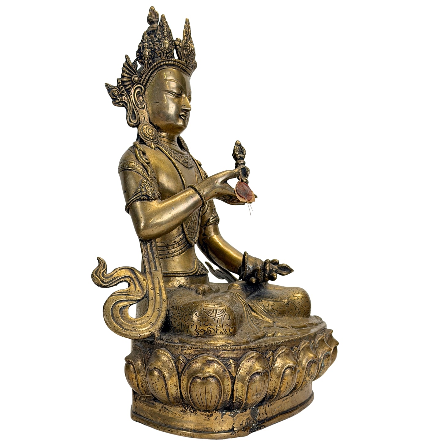 Vajrasattva met sterke Newar-invloed binnen de Tibetaanse Himalaya-kunst
