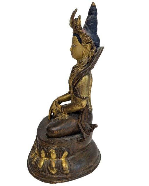 Vergulde bodhisattva Tara uit de Himalaya regio
