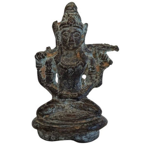 Oud bronzen Vishnu beeldje