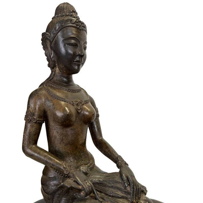 Mythologische voorstelling Vishnu en Lakshmi op de slang