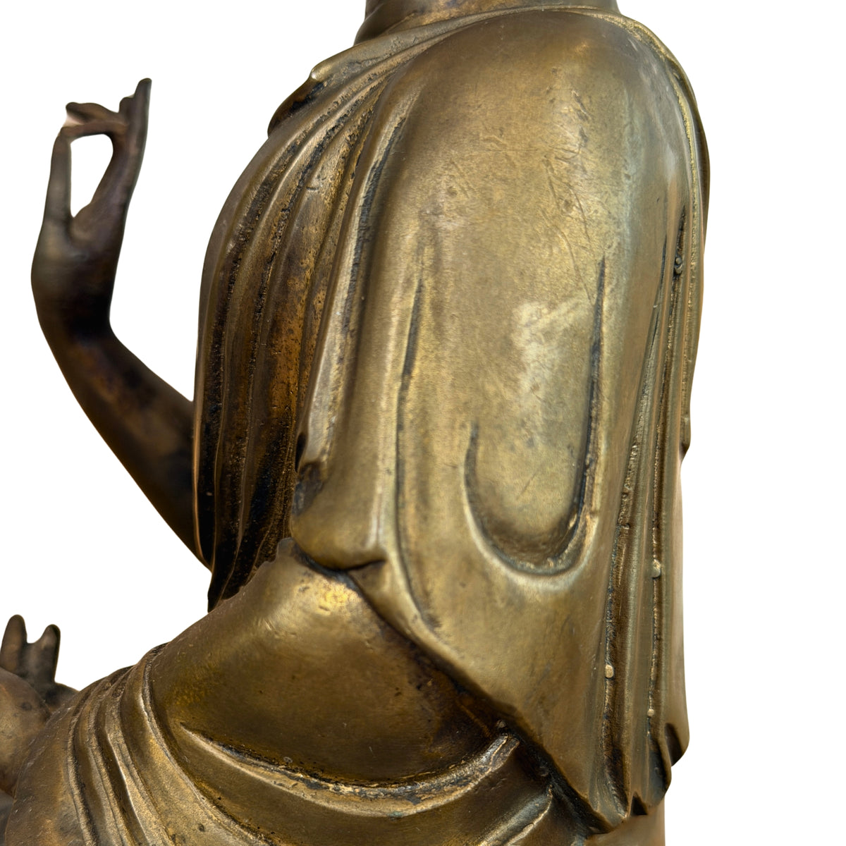 Arm en gewaad van achteren, detail